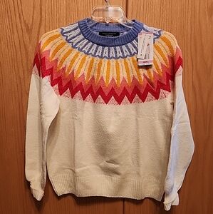 French connection wool blend  fair Isle sweater NWT sz S